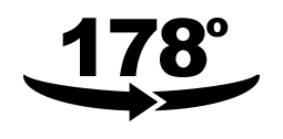178 DEGREES OF WIDE VIEWING ANGLE