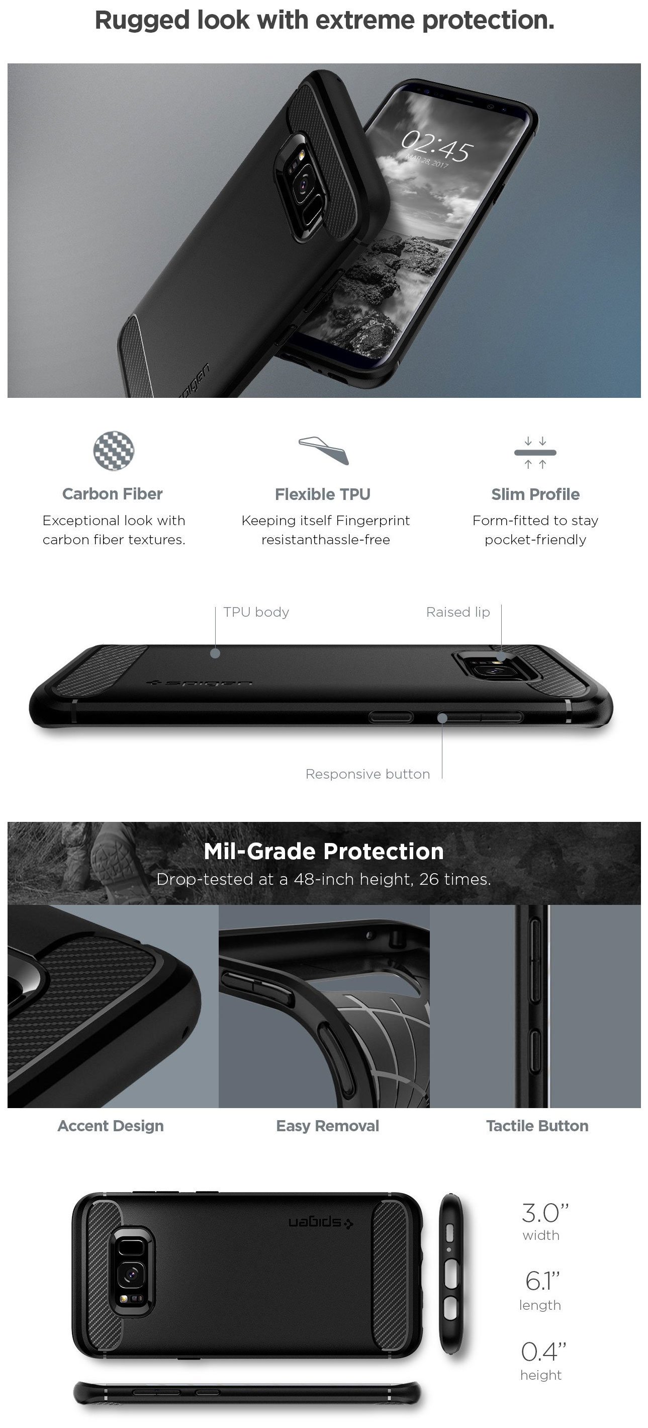 Spigen Rugged Armor Galaxy S8+