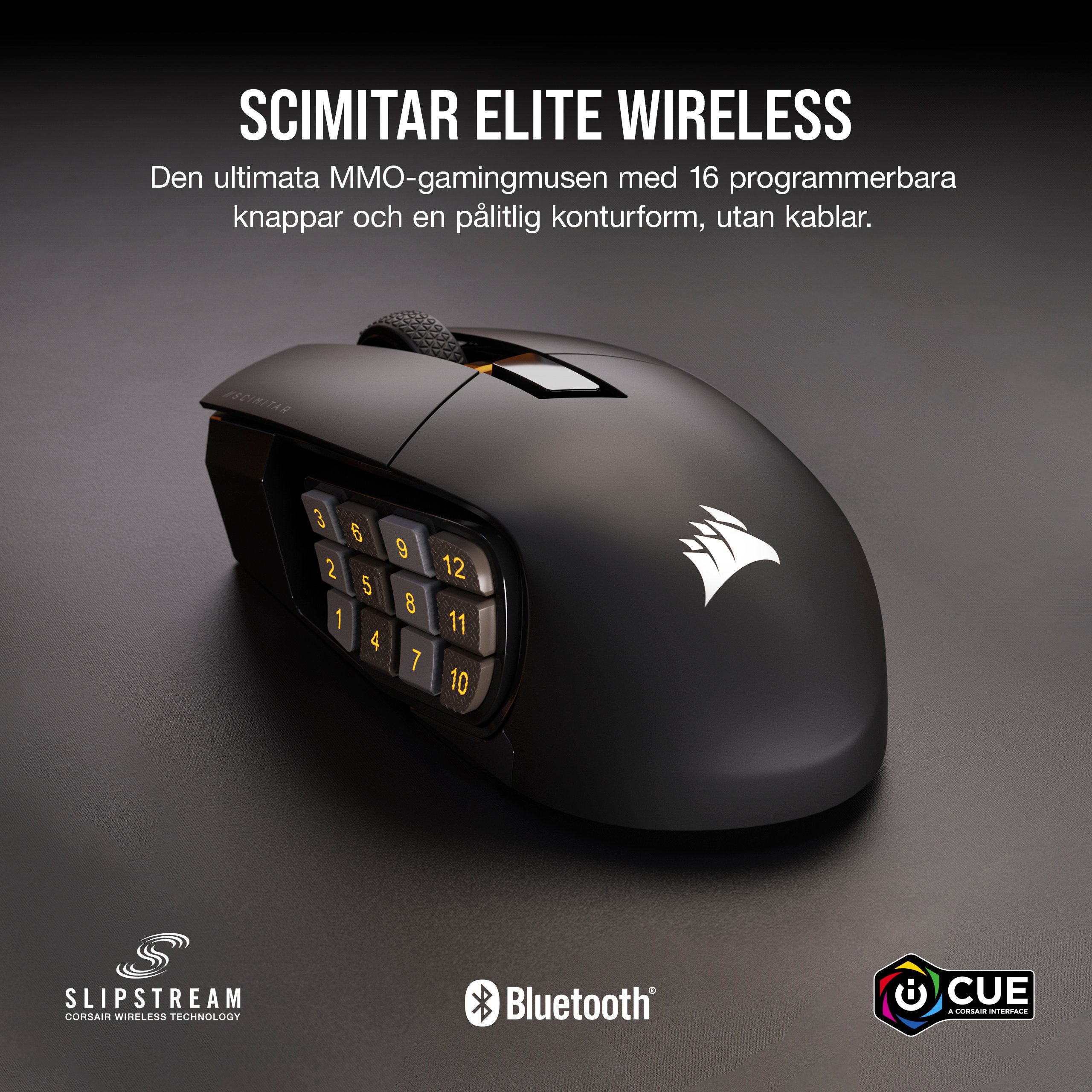 Corsair Scimitar Elite Wireless MMO - Inet.se