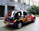 Taxibil med Inet-flames