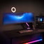 Framsida av skärm med Alzare RGB på
