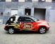 Taxibil med Inet-flames
