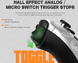 Hall effect triggers