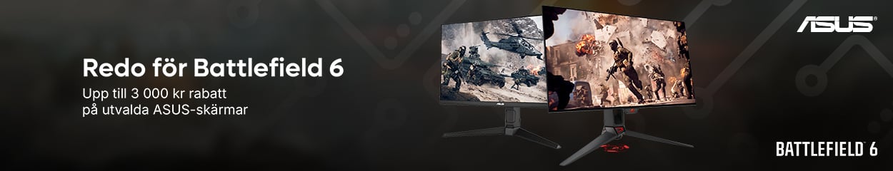 Redo för Battlefield 6 ASUS Skärmar