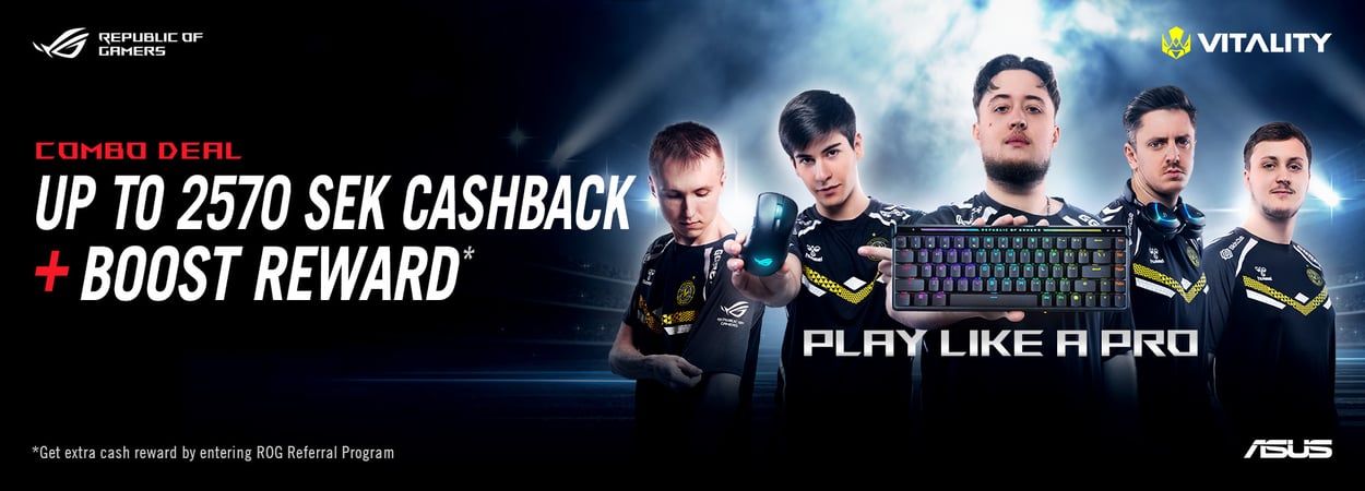 ASUS Play like a pro cashback