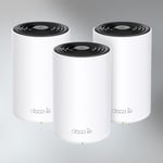 Tre routrar med mesh kapacitet