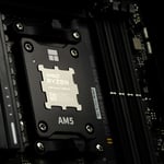 En processor monterad på ett moderkort