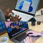 En Windows-dator och en Mac-dator