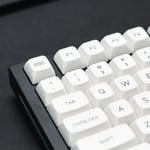 Mekaniskt tangentbord med vita tangenter