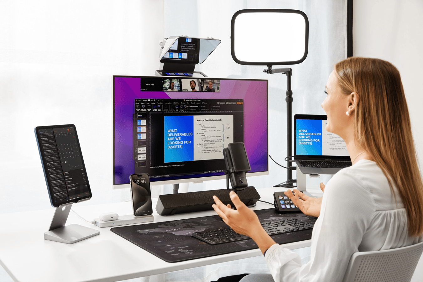 Elgato Prompter under användning