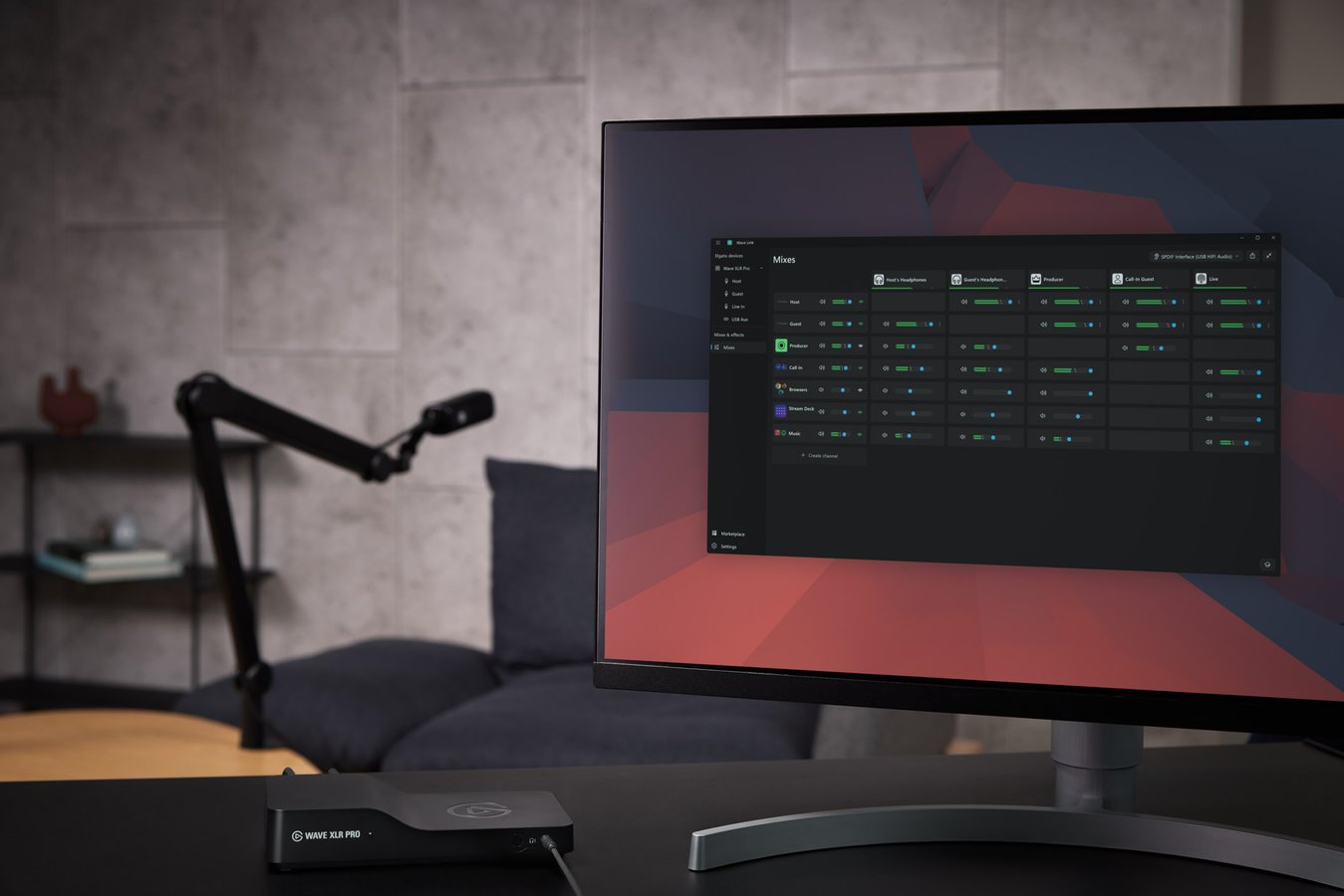 Wave XLR Pro på skrivbord