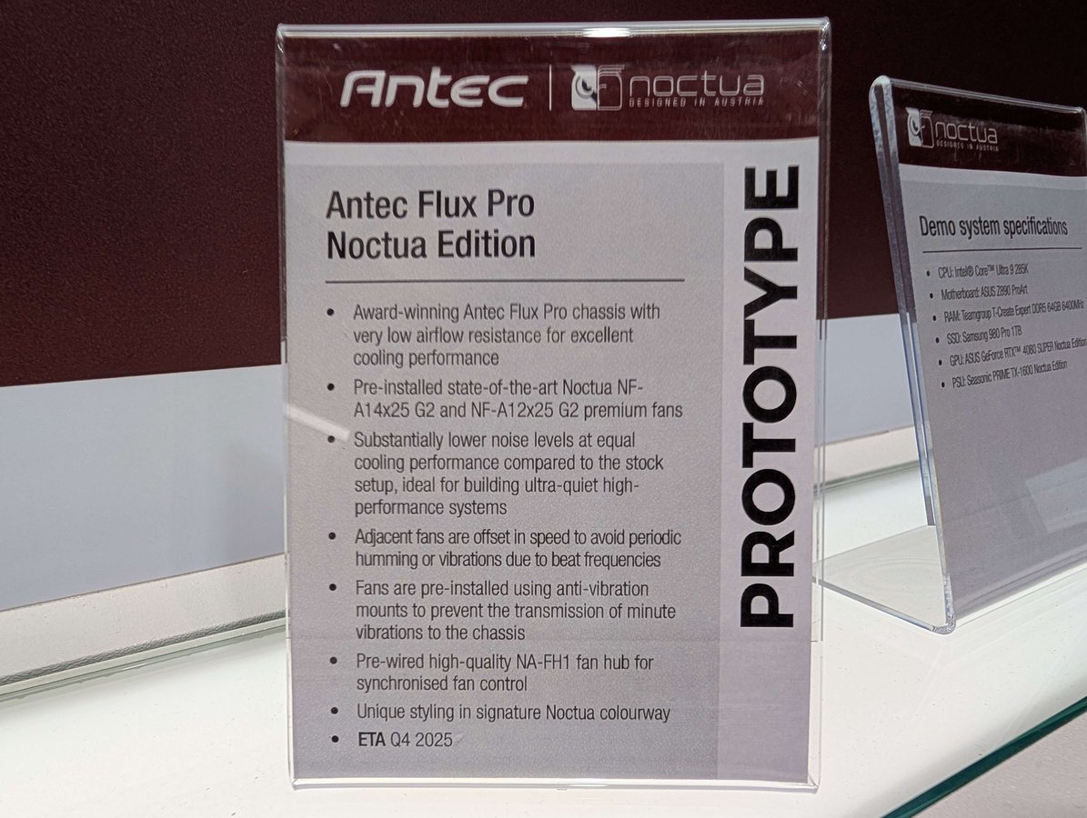 Antec Flux Pro Noctua Edition specs