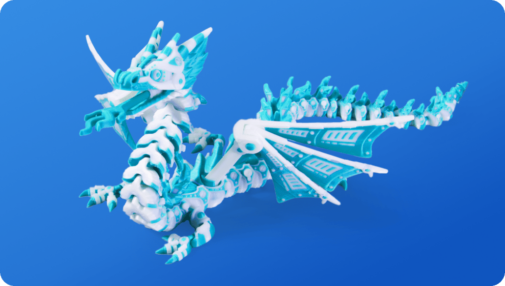 3D-utskriven drake