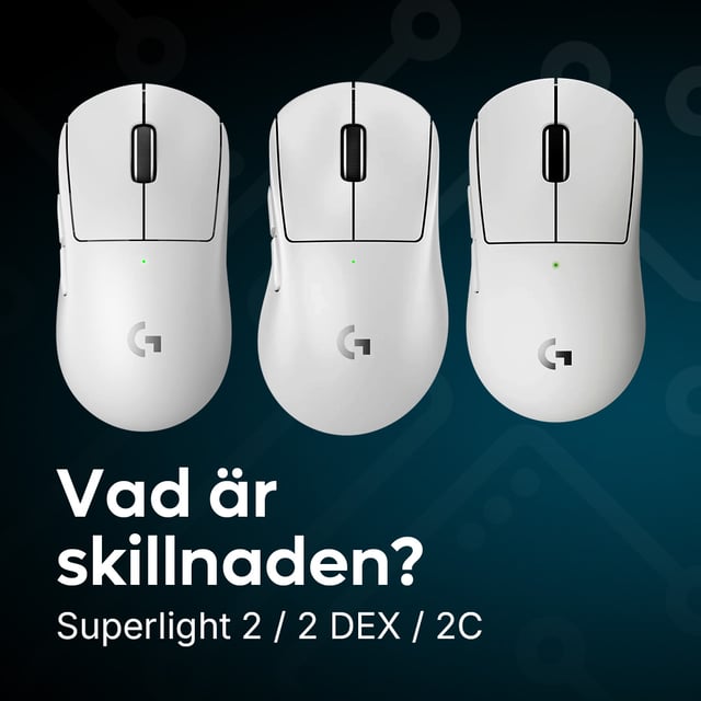 Jämförelse mellan tre möss