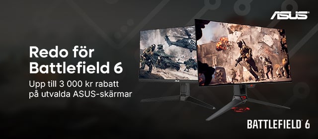 Redo för Battlefield 6 ASUS Skärmar