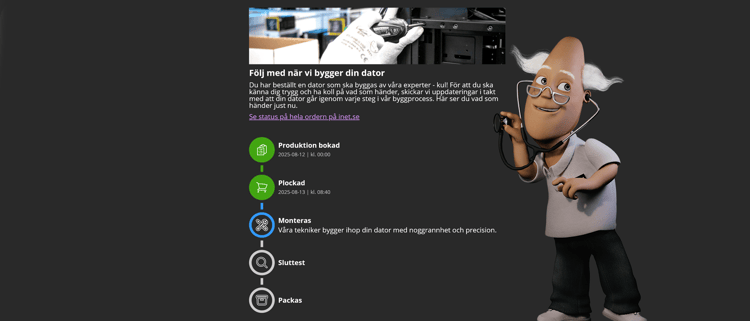 Meddelande byggorder