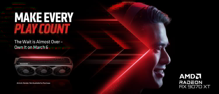 Radeon RX 9070 XT och RX 9070 släpps 6 mars