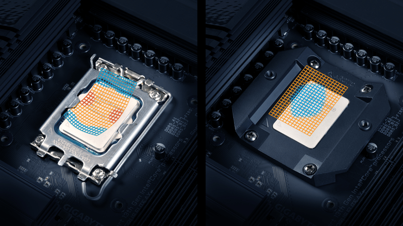 Bild på intel contact frame som medföljer kylaren