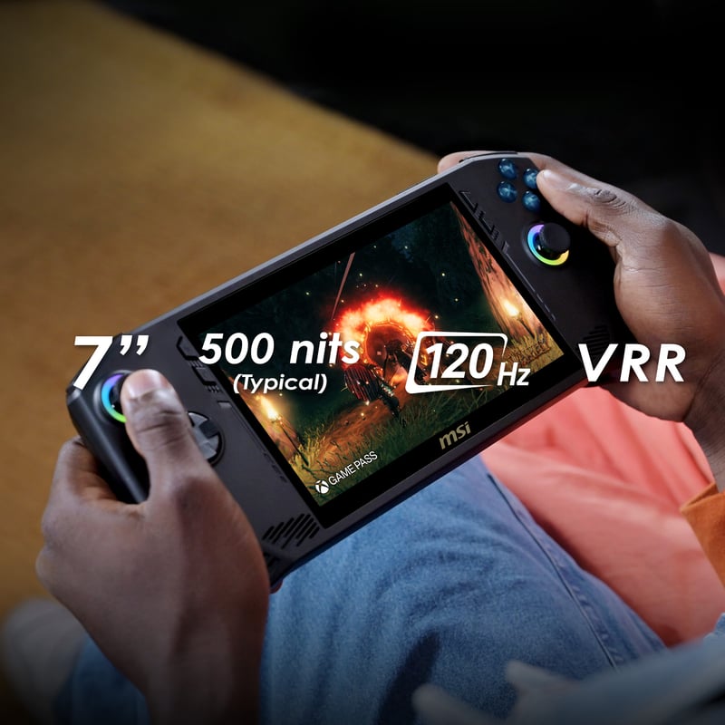 7-tums skärm med VRR