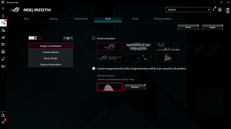 Armoury crate