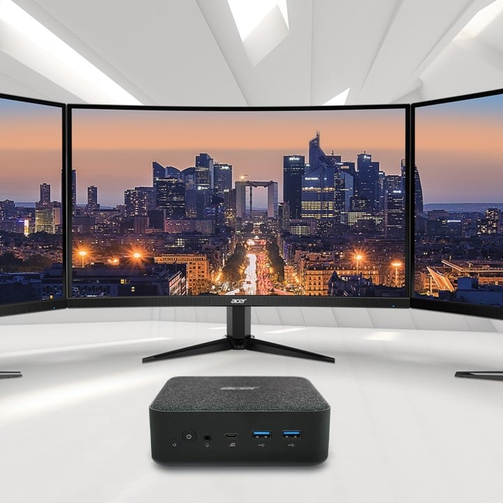 Stöd för 3 skärmar