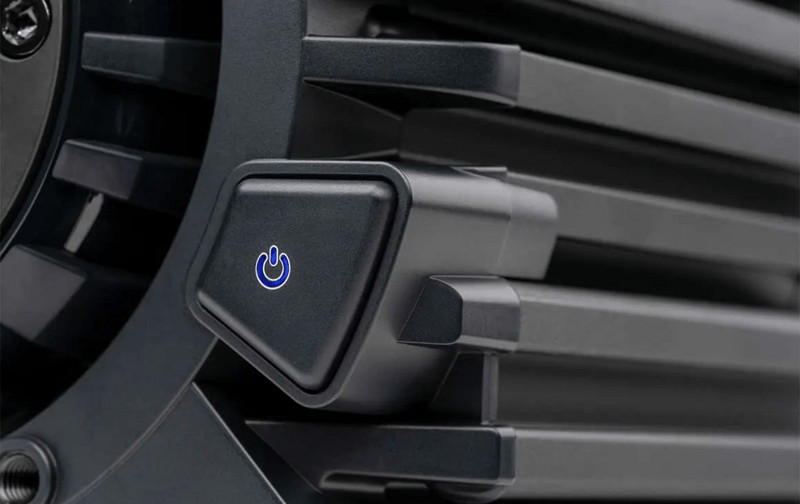 Närbild på startknapp