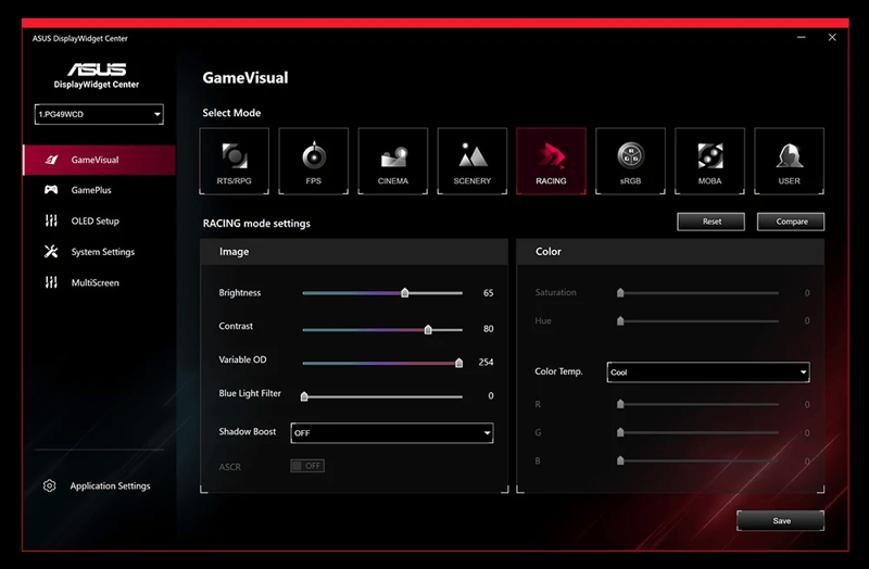 Asus Gamevisual programmvara