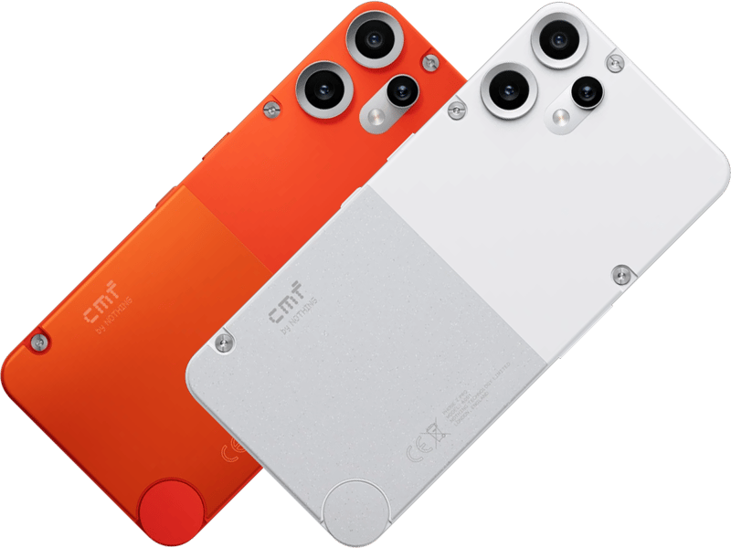CMF Phone 2 Pro vit och orange
