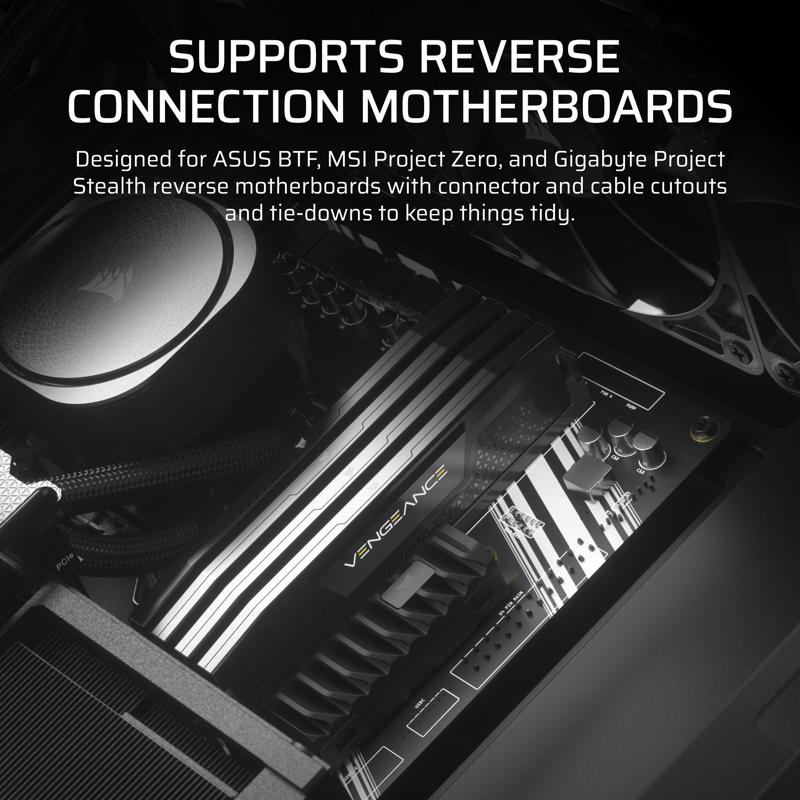 Reverse moderkort support