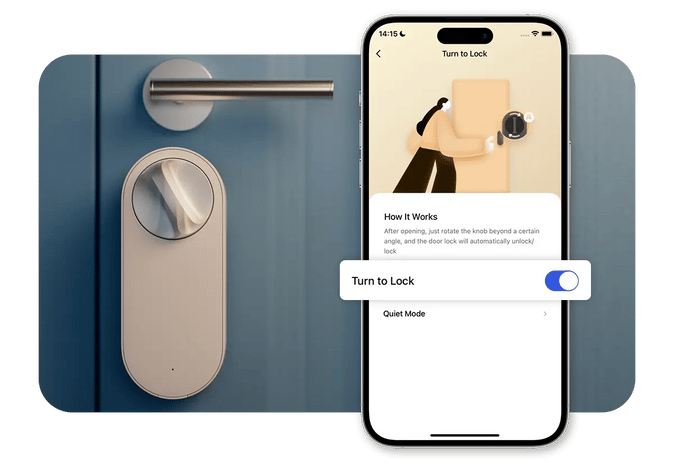 Vrid för att låsa upp