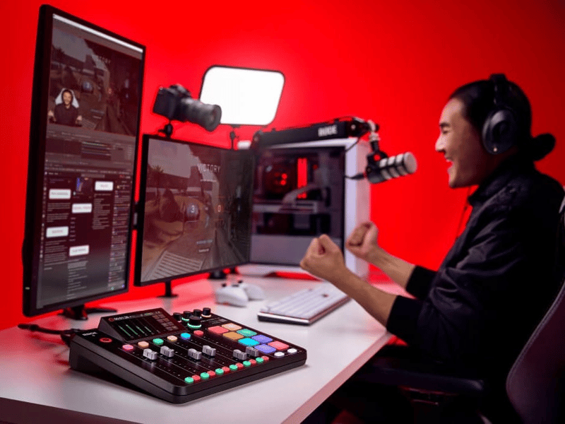 streamer vid dator