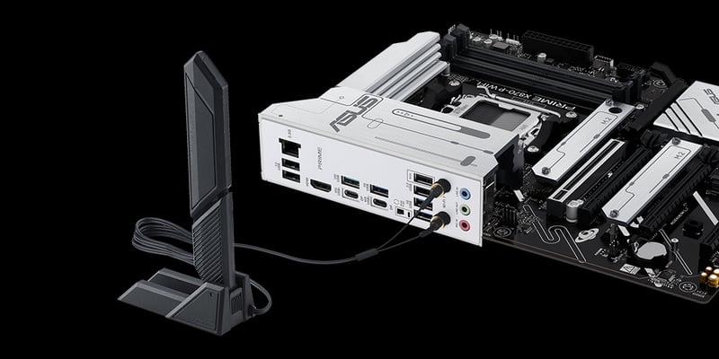 Moderkort med antenn