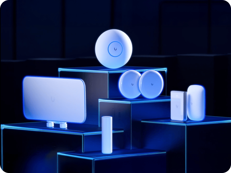Urval av produkter från Ubiquiti