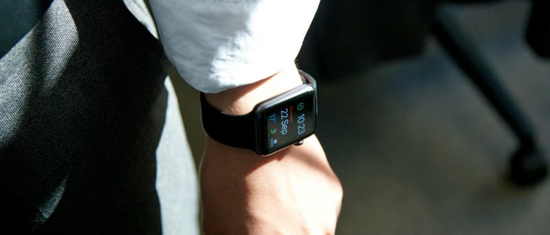 Smartwatch på en arm