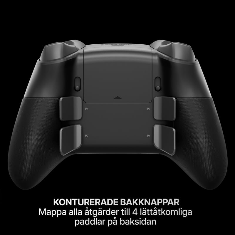 Baksidan med paddlar