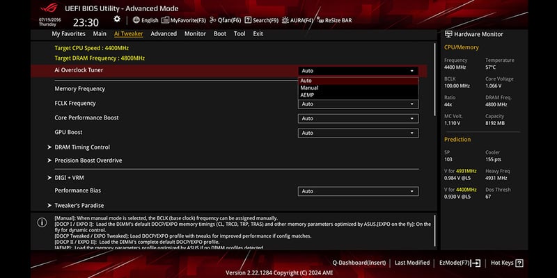 Enhanced Memory Profile i BIOS