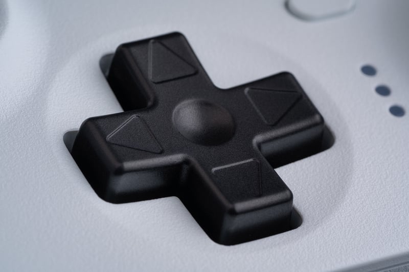 närbild på d-pad