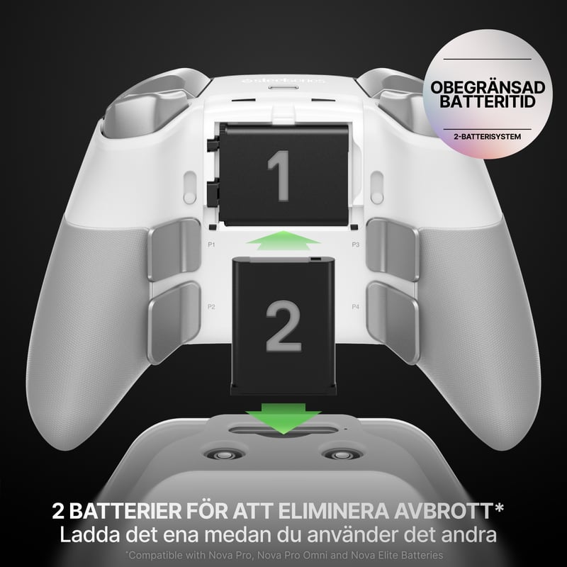 Dubbla batterier
