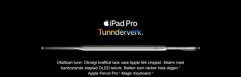 iPad Pro med M4 chip, ofattbart kraftfull men staplad OLED-teknik