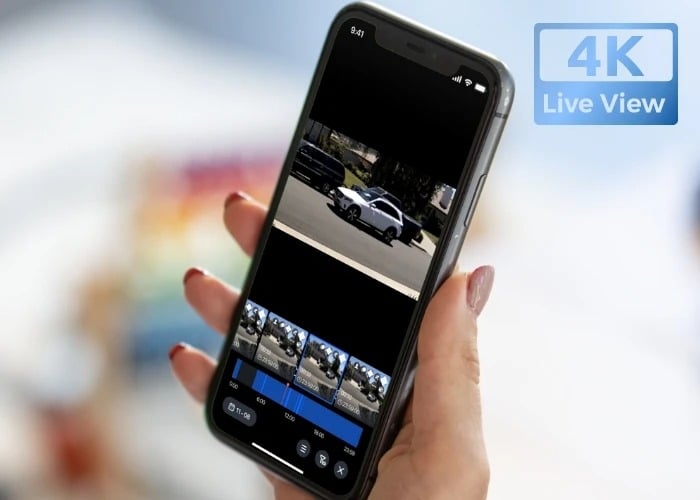 Smartphone med reolink app