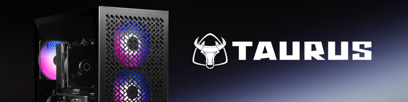 Taurus Pro Gaming gamingdator med Taurus logotyp