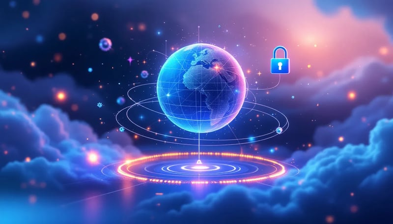 Vad är VPN? En illustration av hur ett virtuellt privat nätverk fungerar.