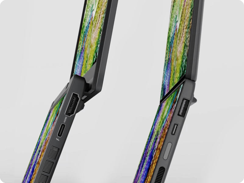Gångjärn nya vs gamla Zenbook DUO