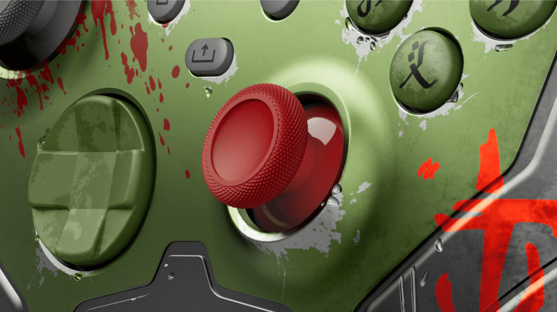 Närbild på joystick
