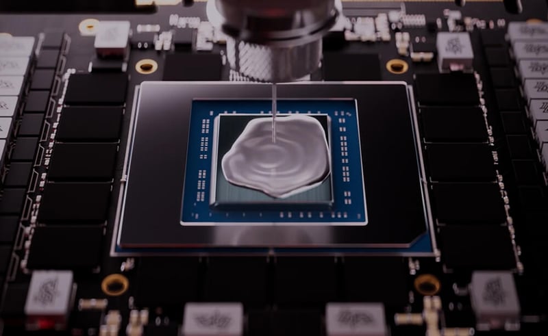 GPU-kylning med flytande metall