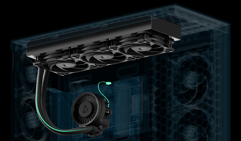 Bild på kablar till kylaren