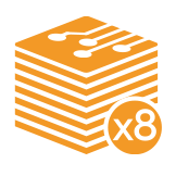 PCB-design med åtta lager