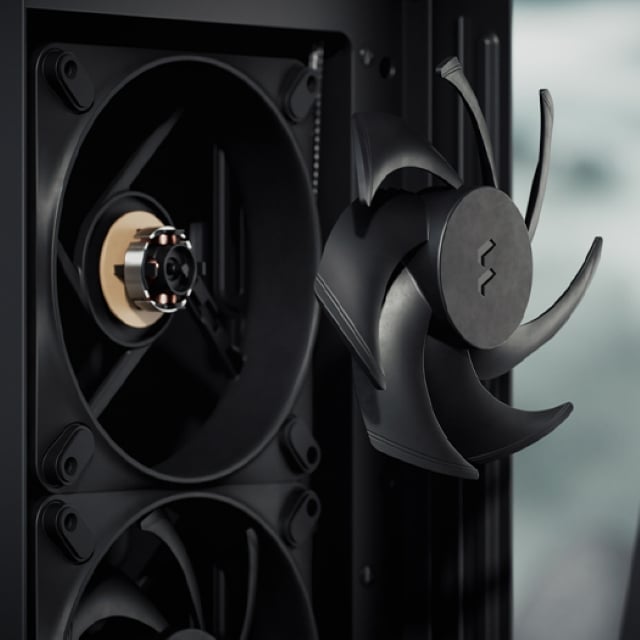 Powerful fans included