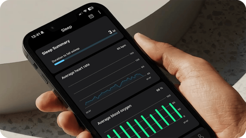 En mobiltelefon med användardata