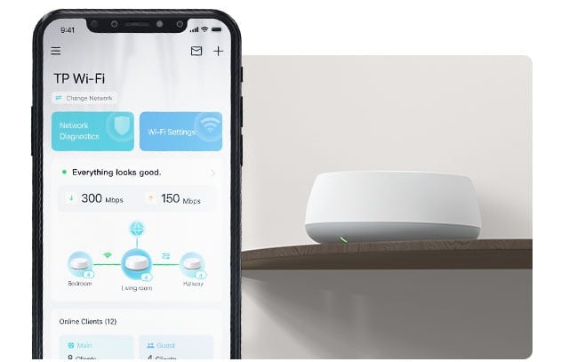 bild på TP-Link Deco appen